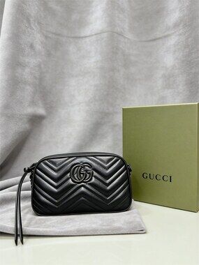 Gucci GG Marmont Small Camera Bag Black